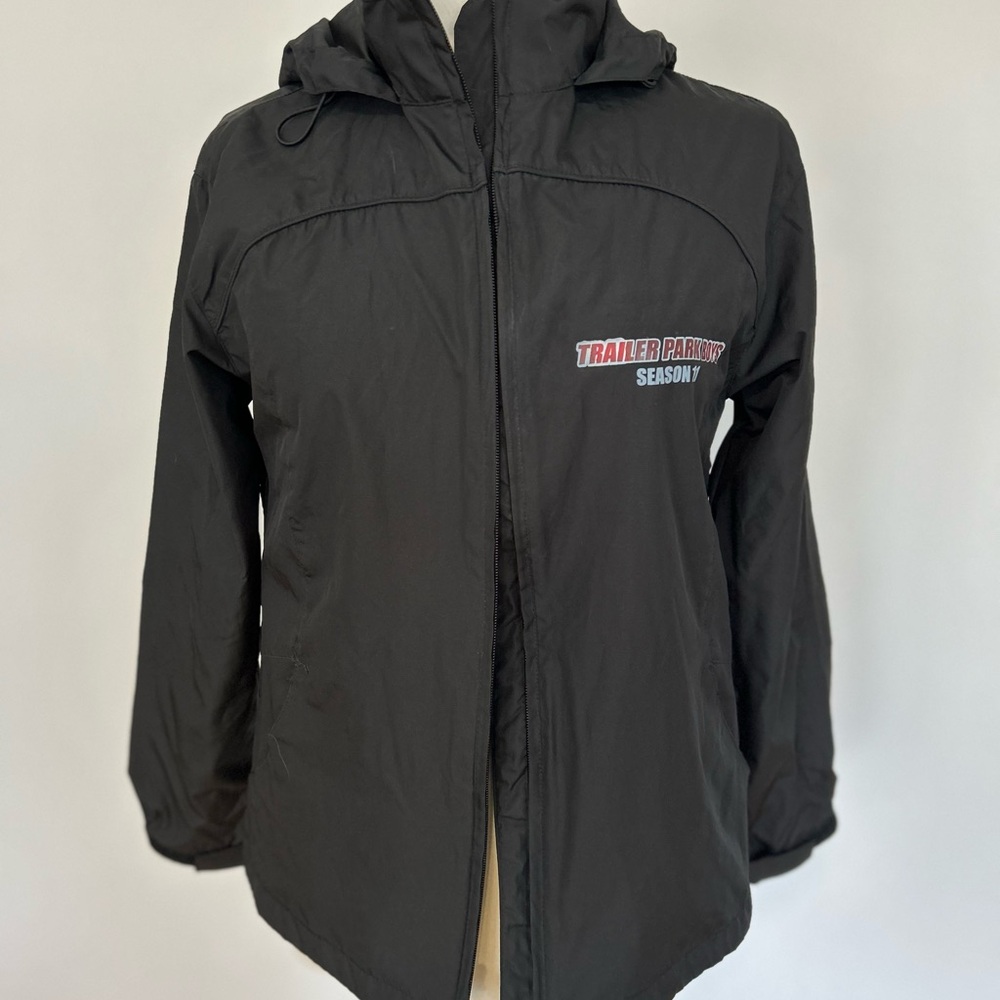 Women’s Black Trailer Park Boys Rain Jacket.